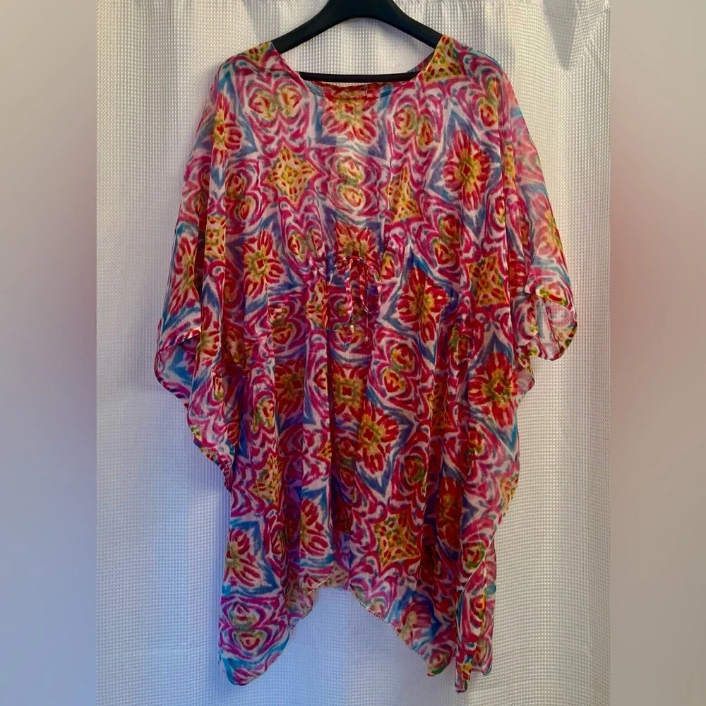 Joan Vass sheer tunic beach